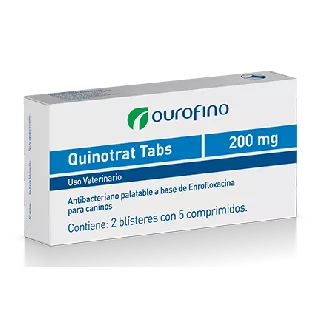 Quinotrat 200 mg 10 tabletas