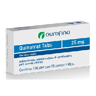 Quinotrat 25 mg 10 tabletas